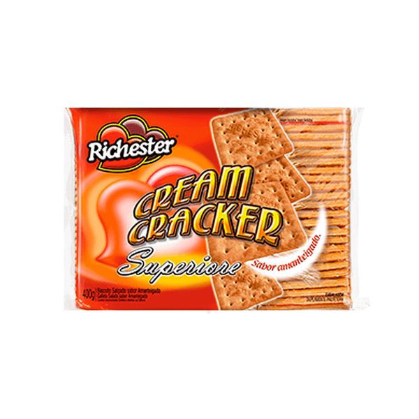Biscoito Cream Cracker RICHESTER Superiore Pacote 400g