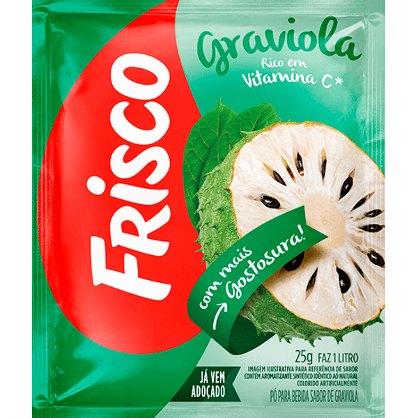 Refresco em Pó de Graviola FRISCO Pacote 25g