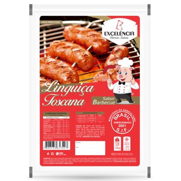 Linguiça Toscana EXCELÊNCIA Barbecue Pacote 1kg