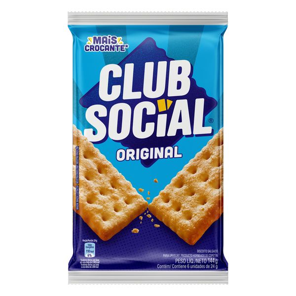 Biscoito CLUB SOCIAL Original Pacote 144g