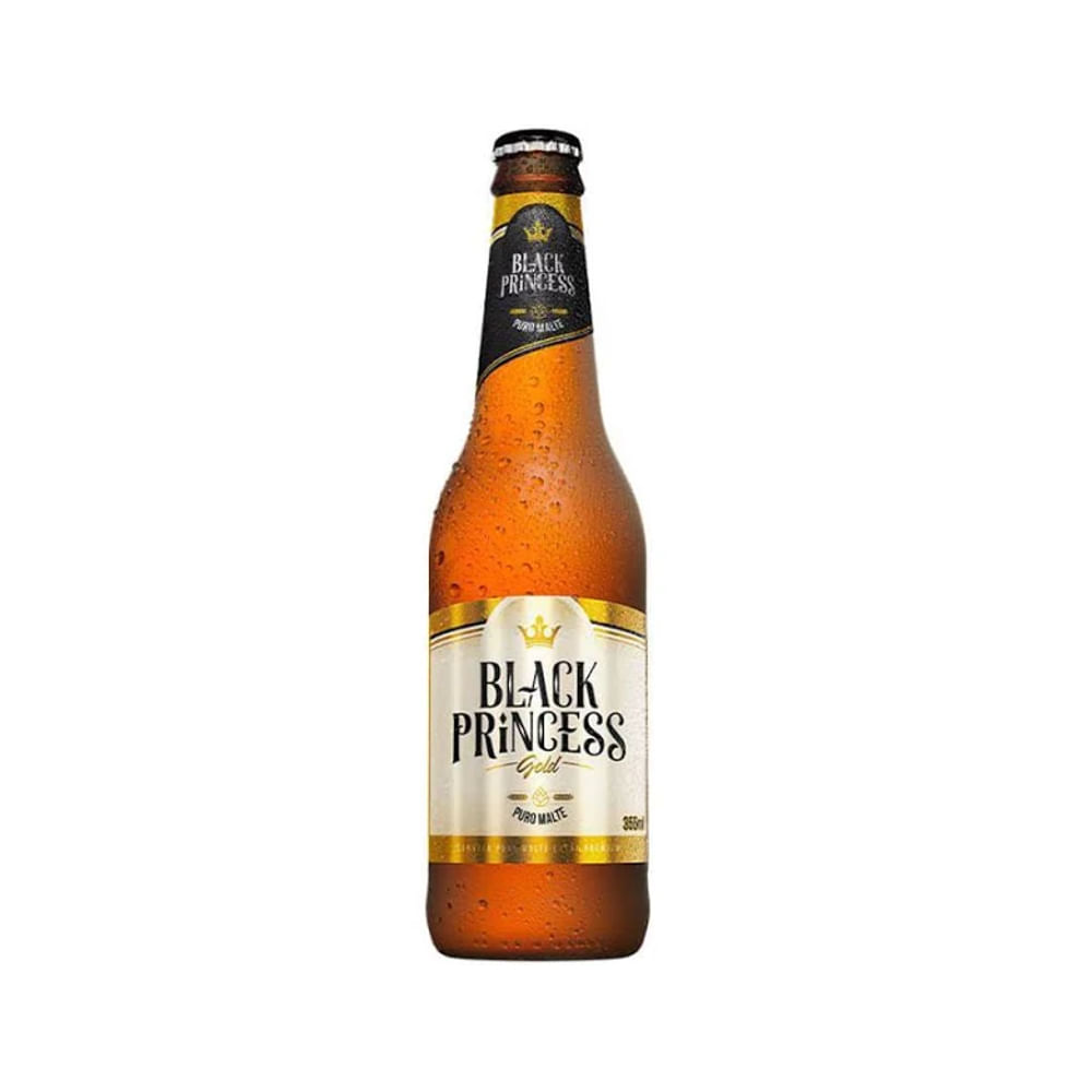 Cerveja BLACK PRINCESS Gold Puro Malte Long Neck 355ml mercantilnovaera