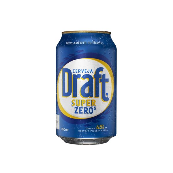 Cerveja Pilsen Cerpa DRAFT Super Zero Lata 350ml