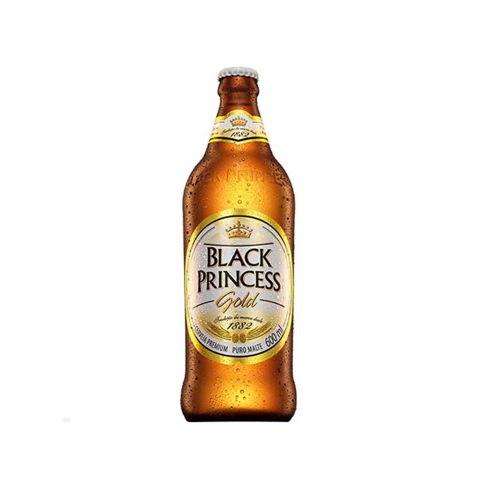 Cerveja Premium Puro Malte BLACK PRINCESS Gold Garrafa 600ml