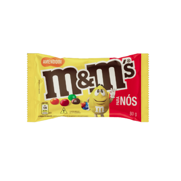 Chocolate M&M Amendoim Pacote 80g