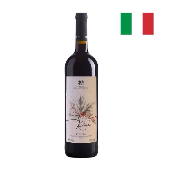 Vinho Italiano Tinto ROSSO Puglia Garrafa 750ml