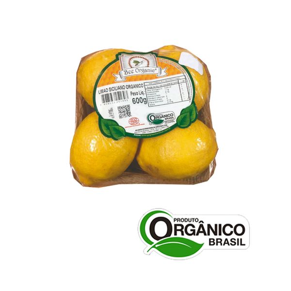 Limão Siciliano Orgânico BEE ORGANIC Bandeja 600g