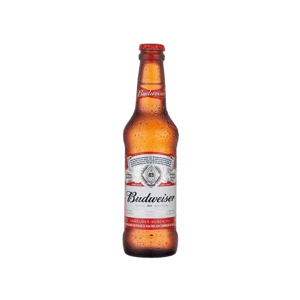 Cerveja Pilsen Budweiser Long Neck 343ml - Mercantilnovaera