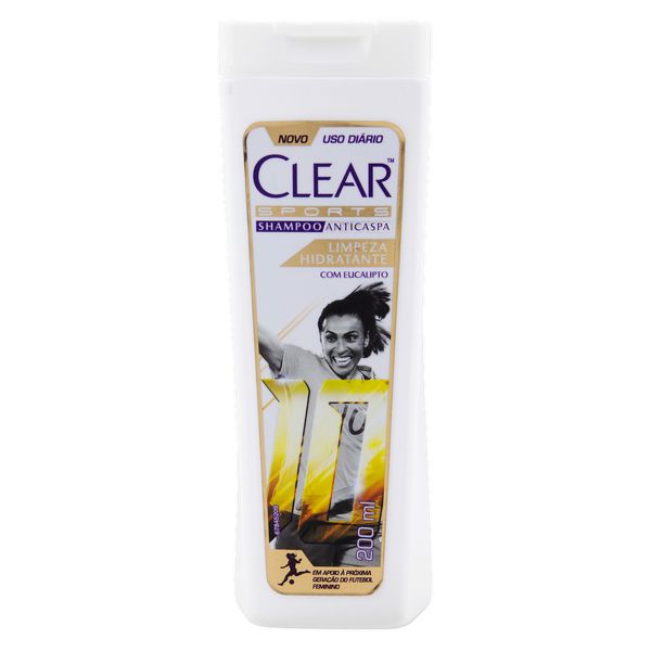 Shampoo Anticaspa CLEAR Sports Frasco 200ml