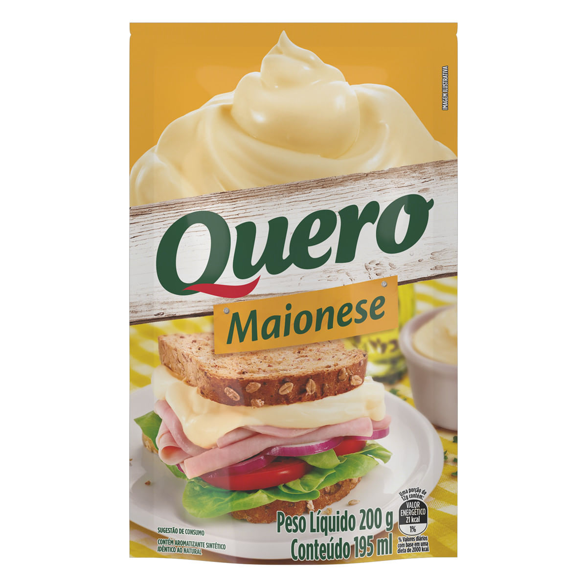 Maionese QUERO Sachê 200g