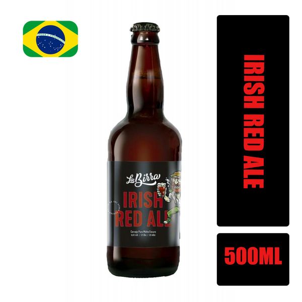 Cerveja LA BIRRA Irish Red Ale Garrafa 500ml