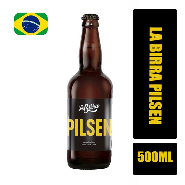 Cerveja LA BIRRA Pilsen Garrafa 500ml