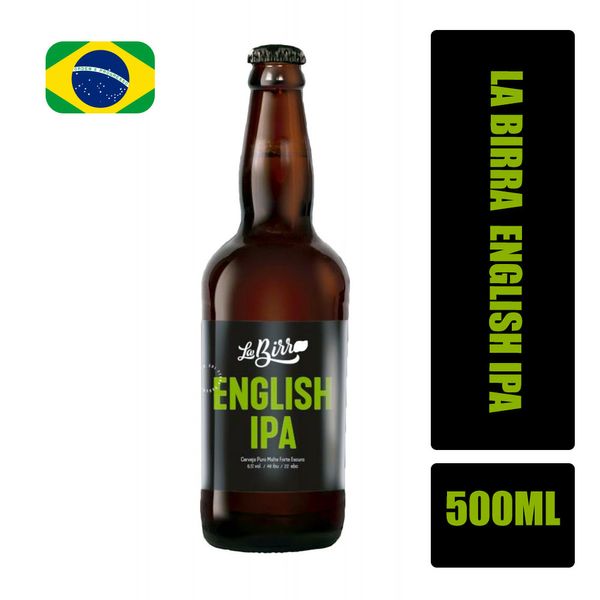Cerveja LA BIRRA English India Pale Ale Garrafa 500ml