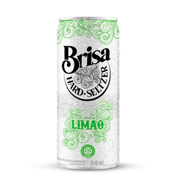 Bebida Brisa HARD SELTZER Limão Lata 310ml