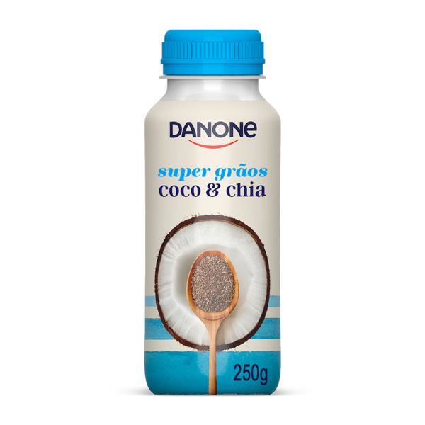 Iogurte Líquido DANONE Super Grãos Coco e Chia 250g