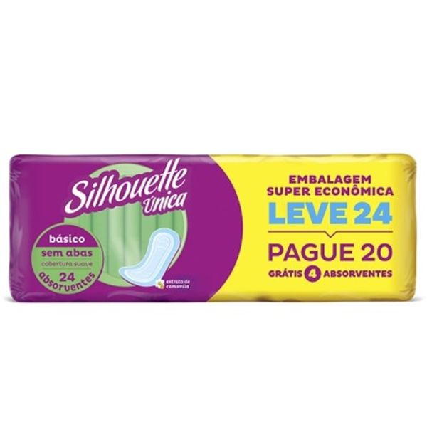 Absorvente Silhouette Única Básica Com Abas Leve24 Pague20un Absorvente Silhouette Única Básica Com Abas Leve24 Pague20un