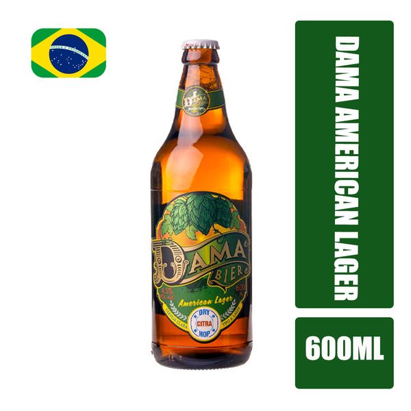 Cerveja DAMA Bier American Lager Garrafa 600ml