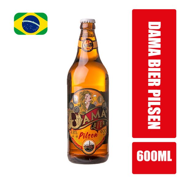 Cerveja DAMA Bier Pilsen Garrafa 600ml