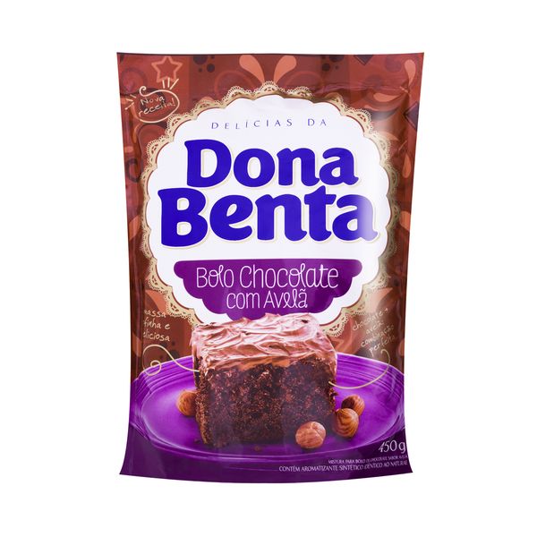 Mistura Para Bolo DONA BENTA Chocolate com Avelã Pacote 450g Mistura Para Bolo DONA BENTA Chocolate com Avelã Pacote 450g