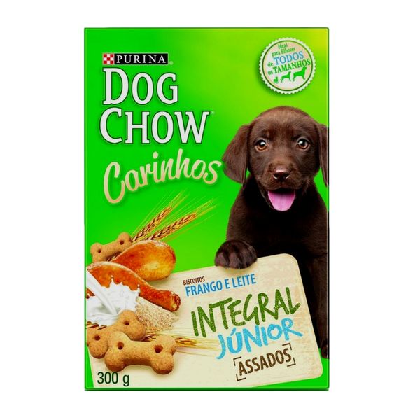 Biscoito Para Cães Filhotes Frango e Leite Dog Chow Caixa 300g