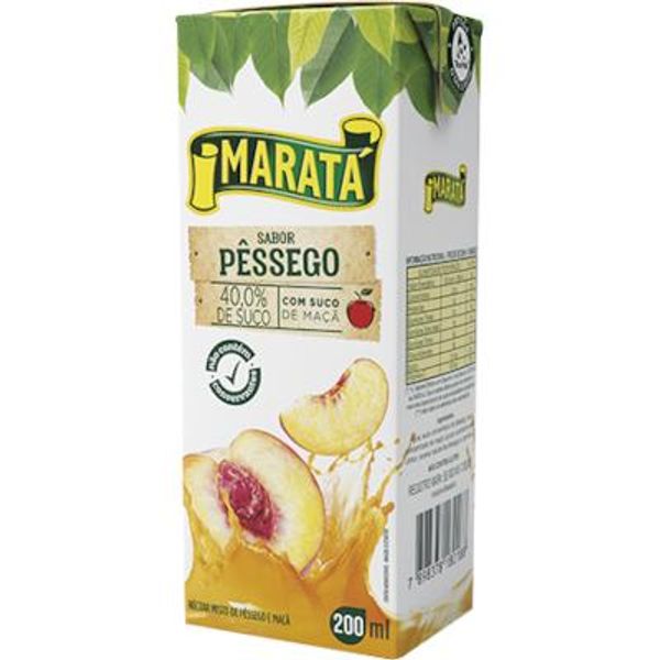 Néctar MARATÁ Pêssego Caixa 200ml