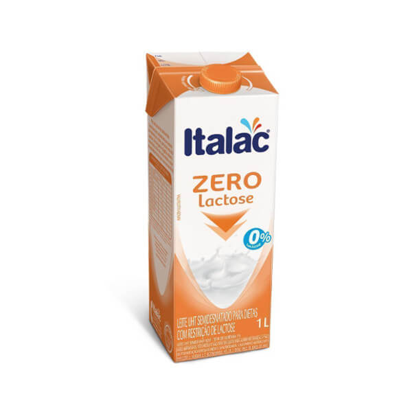 Leite ITALAC Semidesnatado UHT Zero Lactose Caixa 1L