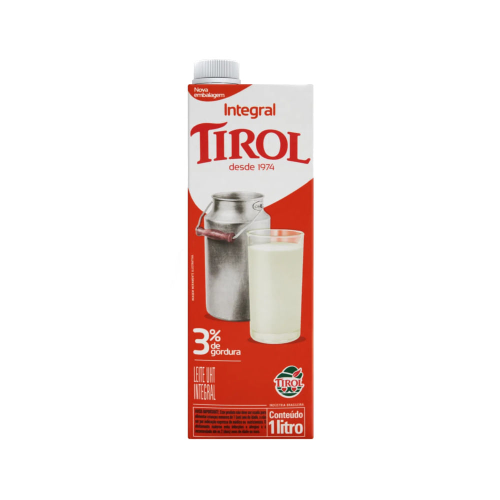 Leite Integral TIROL UHT Integral Caixa 1L
