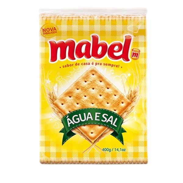Biscoito Água e Sal Mabel Pacote 400g