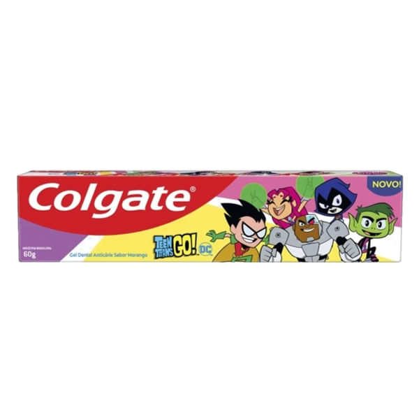 Creme Dental Infantil COLGATE Gel Teen Titans GO! Caixa 60g