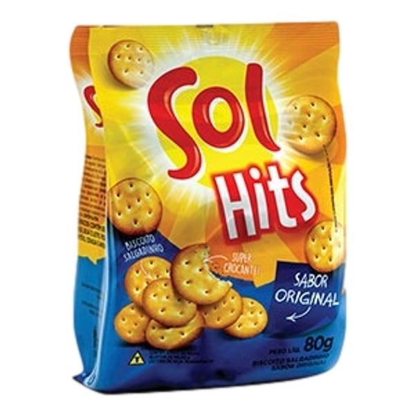 Biscoito SOL HITS Original Pacote 80g