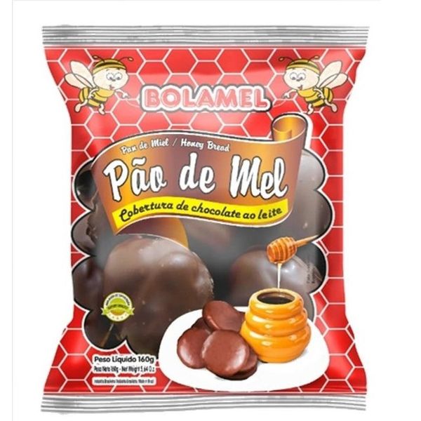 Pão de Mel BOLAMEL Chocolate ao Leite Pacote 160g