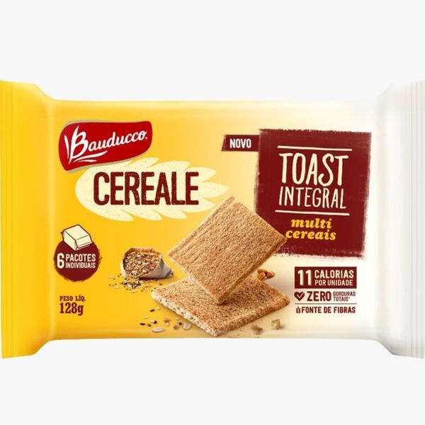 Biscoito BAUDUCCO Toast Integral Multigrãos Pacote 128g
