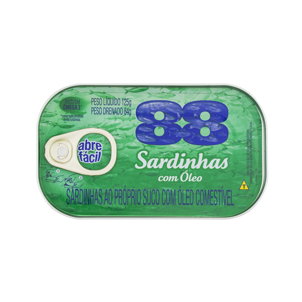 Sardinha com Óleo 88 Lata 125g