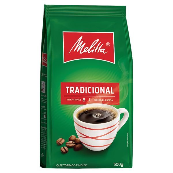 Café Tradicional Torrado e Moído MELITTA Pacote 500g