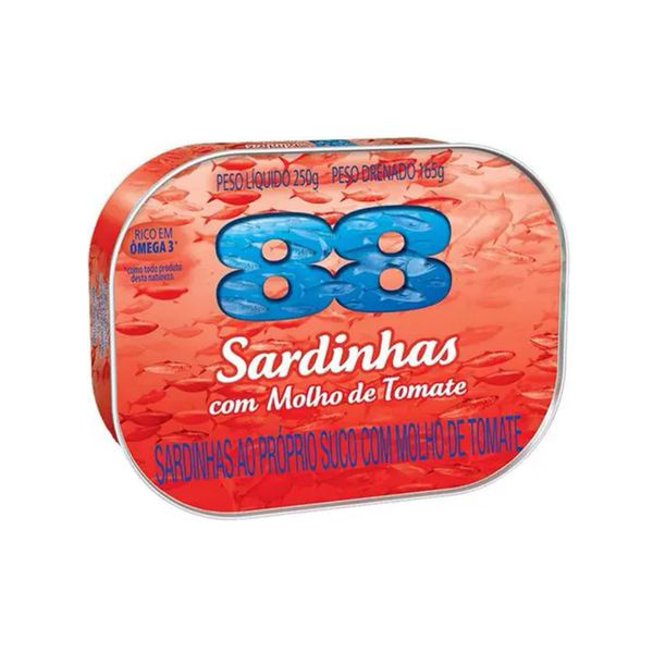 Sardinha Laje 88 com Molho de Tomate Lata 250g