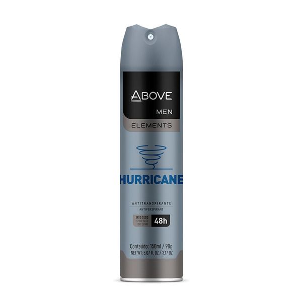 Desodorante ABOVE Elements Hurricane Aerosol Frasco 150ml