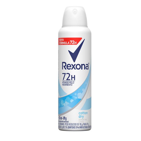 Desodorante REXONA Antitranspirante Aerosol Women Cotton Dry 150ml