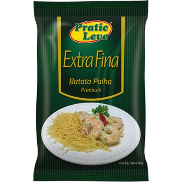 Batata Palha Pratic Leve Extra Fina Premium Pacote 100g