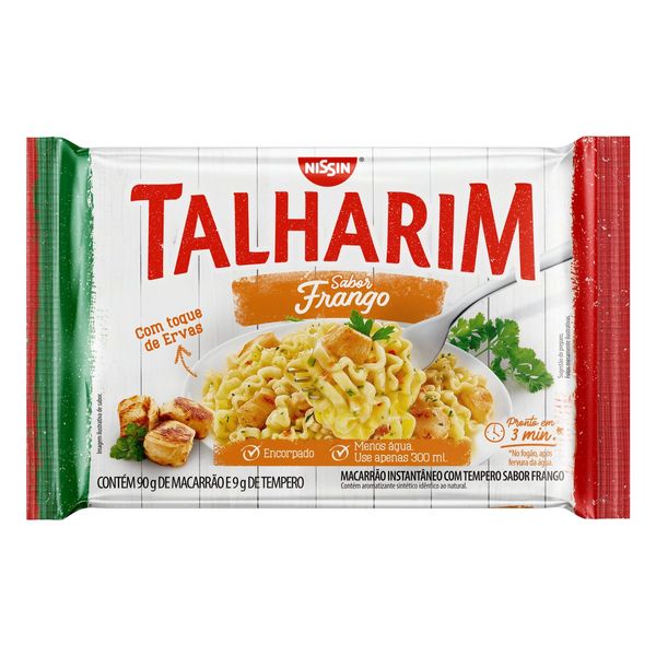 Macarrão Instantâneo Talharim Frango Nissin Pacote 99g Macarrão Instantâneo Talharim Frango Nissin Pacote 99g