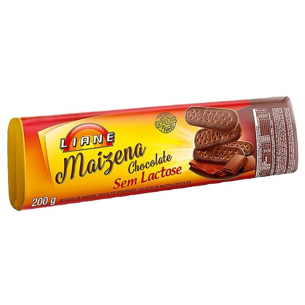 Biscoito de Maizena Chocolate LIANE Pacote 200g