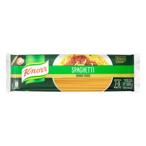 Macarrão de Sêmola Grano Duro Espaguete Knorr Pacote 500g