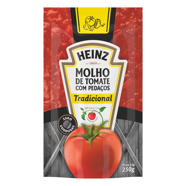 Molho de Tomate Tradicional Heinz Sachê 250g Molho de Tomate Tradicional Heinz Sachê 250g