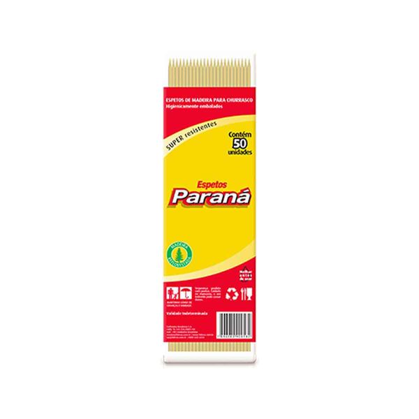 Espeto PARANÁ Madeira 50un Espeto PARANÁ Madeira 50un