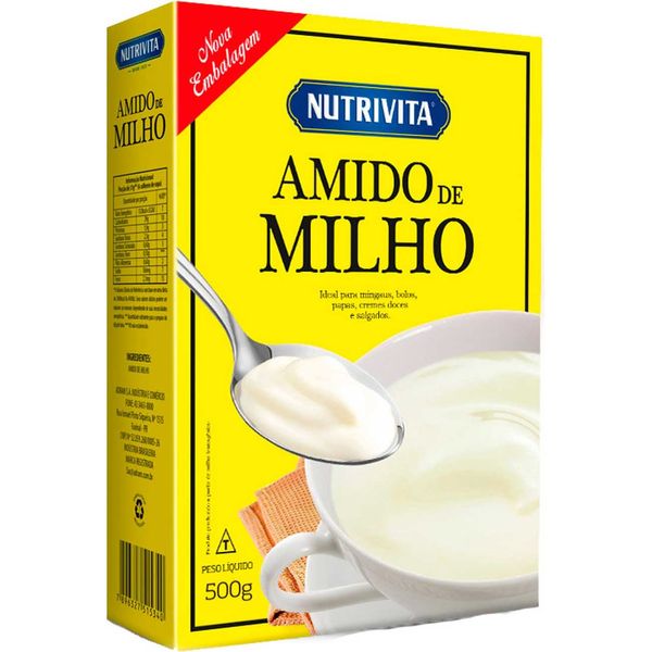 Amido de Milho NUTRIVITA Pacote 500g