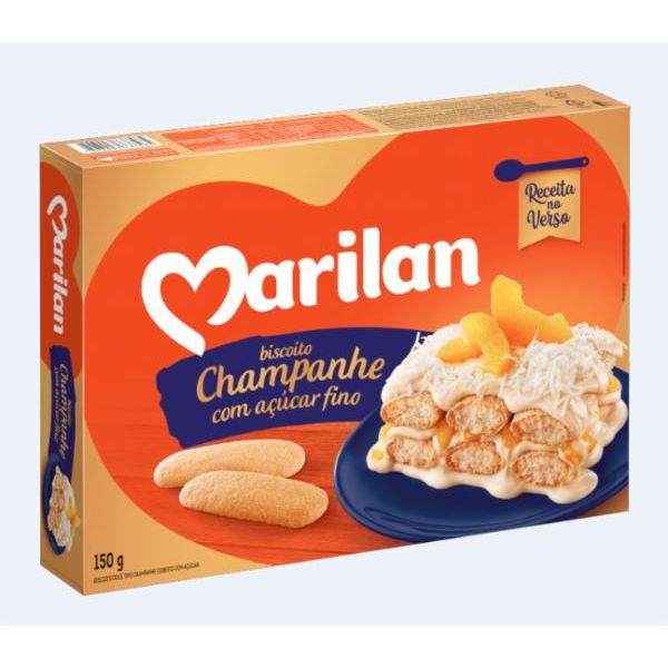 Biscoito MARILAN Champanhe Açucar Fino Pacote 150g Biscoito MARILAN Champanhe Açucar Fino Pacote 150g