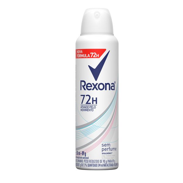 Desodorante Antitranspirante REXONA Sem Perfume 150ml