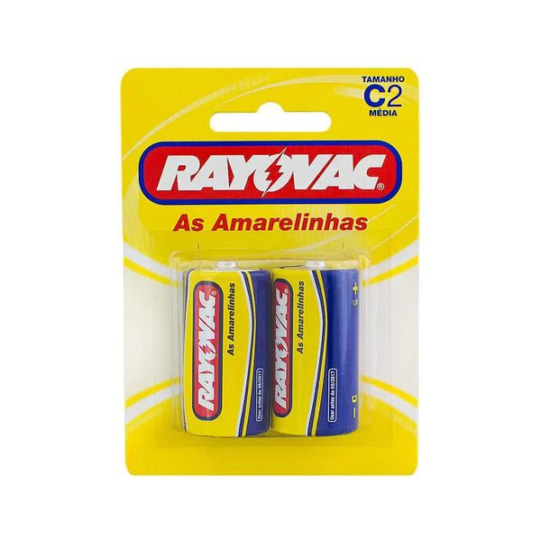Pilha Rayovac C As Amarelinhas com 2un Pilha Rayovac C As Amarelinhas com 2un