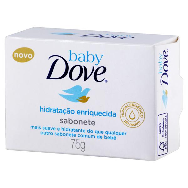 Sabonete em Barra Hidratação Enriquecida Dove Baby Caixa 75g Sabonete em Barra Hidratação Enriquecida Dove Baby Caixa 75g