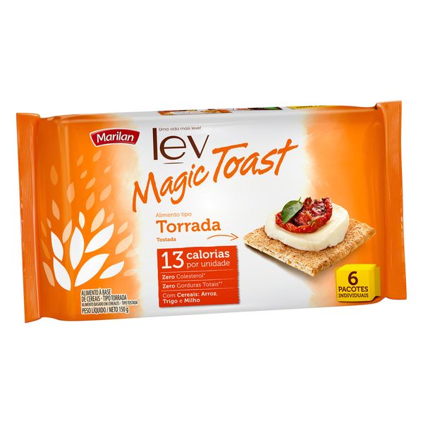Torrada Lev Magic Toast Original MARILAN Pacote 150g