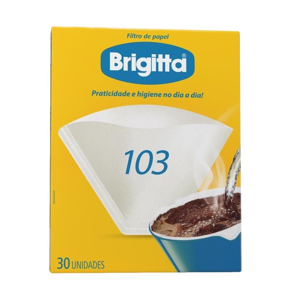 Filtro de Papel 103 Brigitta Caixa 30un Filtro de Papel 103 Brigitta Caixa 30un