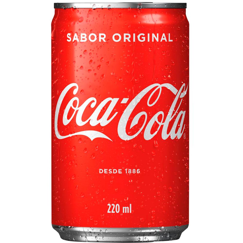 Refrigerante Sleek Mini Coca Cola Lata 220ml